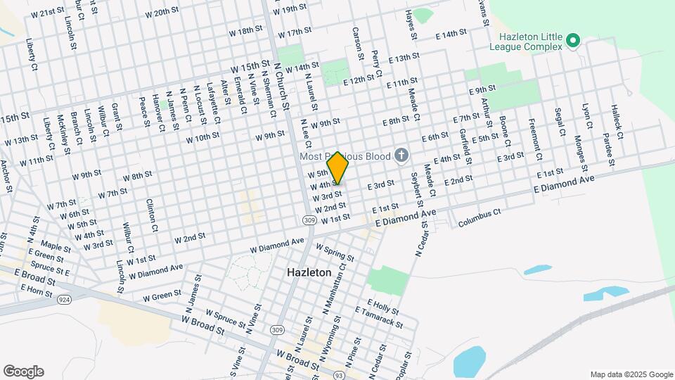 565 N Laurel St Map and Location Details