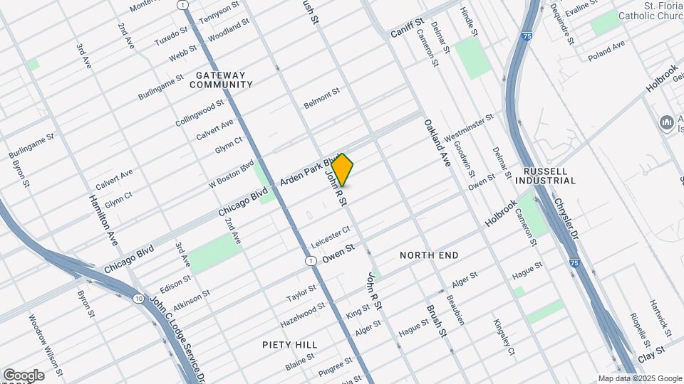 9434 John R St Map and Location Details