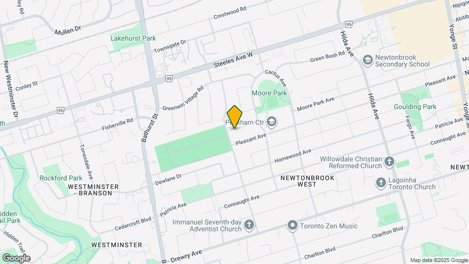 341 Moore Park Ave Map and Location Details