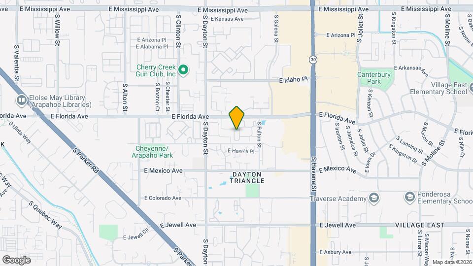 1549 S Florence Way Map and Location Details