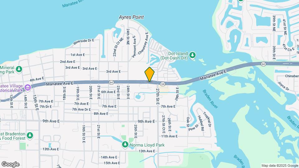 2639 Manatee Ave E Map and Location Details