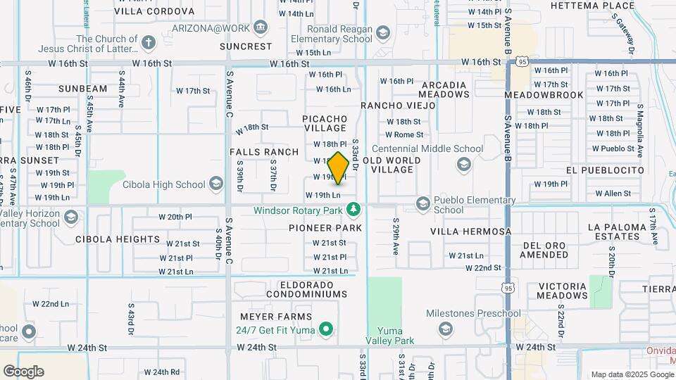 3464 W 19th Ln Map and Location Details