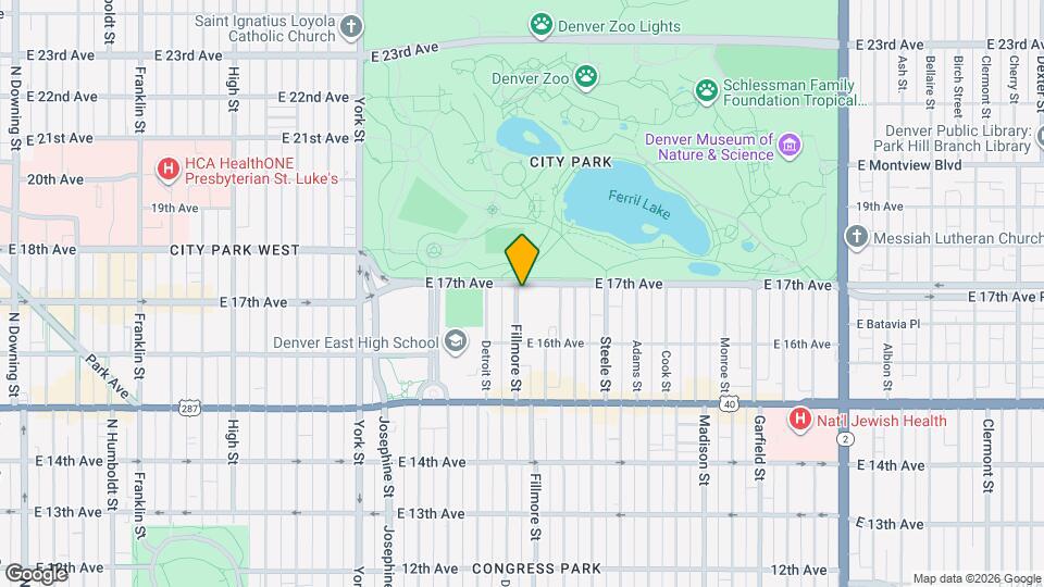 1684 Fillmore St Mapa y Detalles de la Ubicación