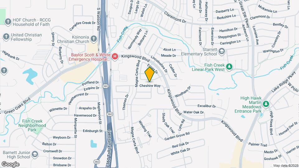 2814 Cheshire Way Map and Location Details