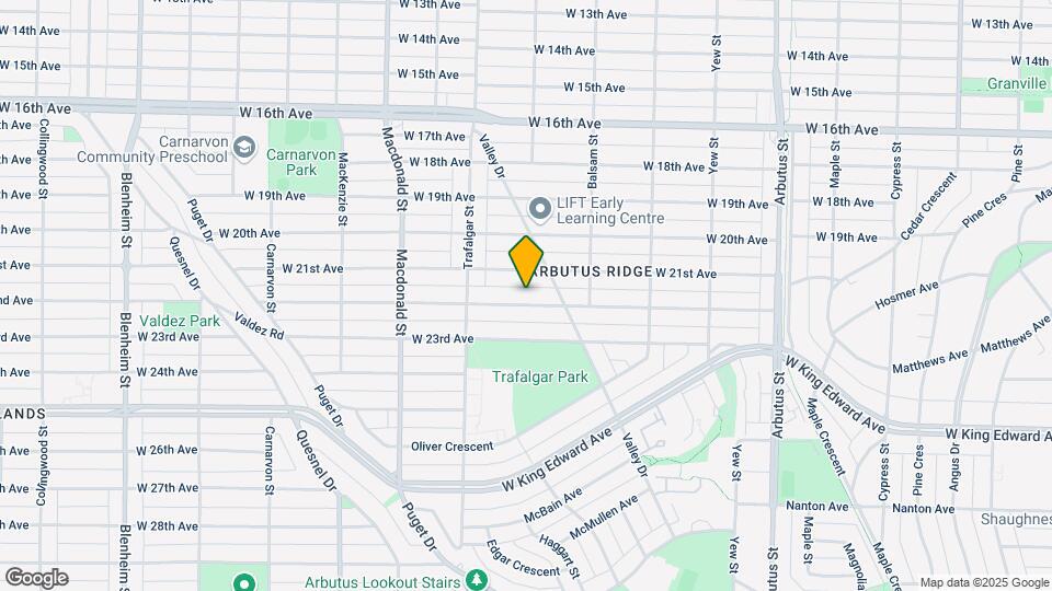 2539 W 22nd Ave Map and Location Details