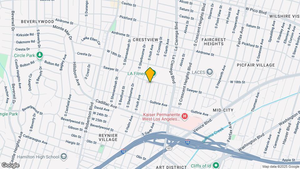 1905 S Corning St Map and Location Details