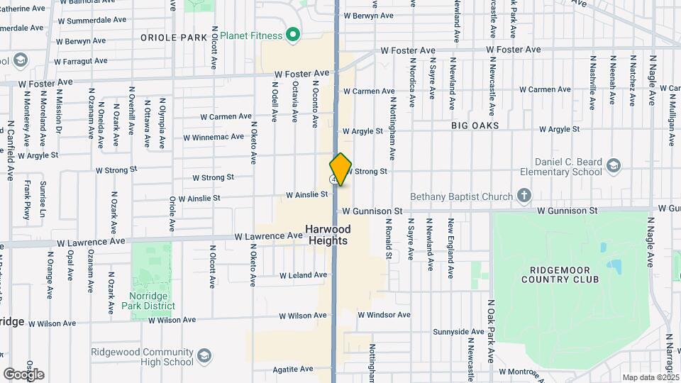 4803 N Harlem Ave Map and Location Details