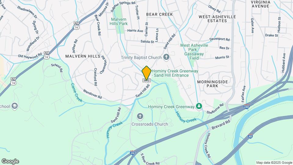 445 Sand Hill Rd Map and Location Details
