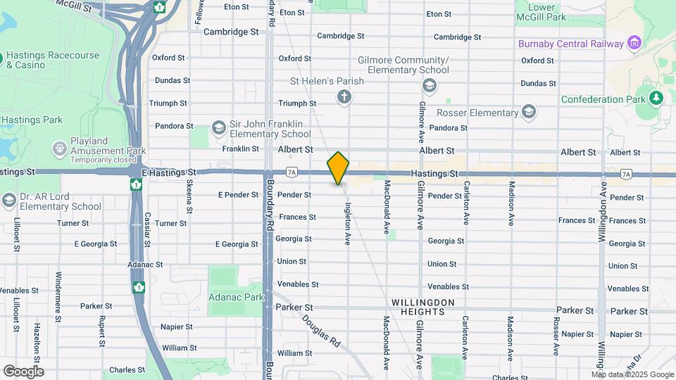 3873 Pender St Map and Location Details
