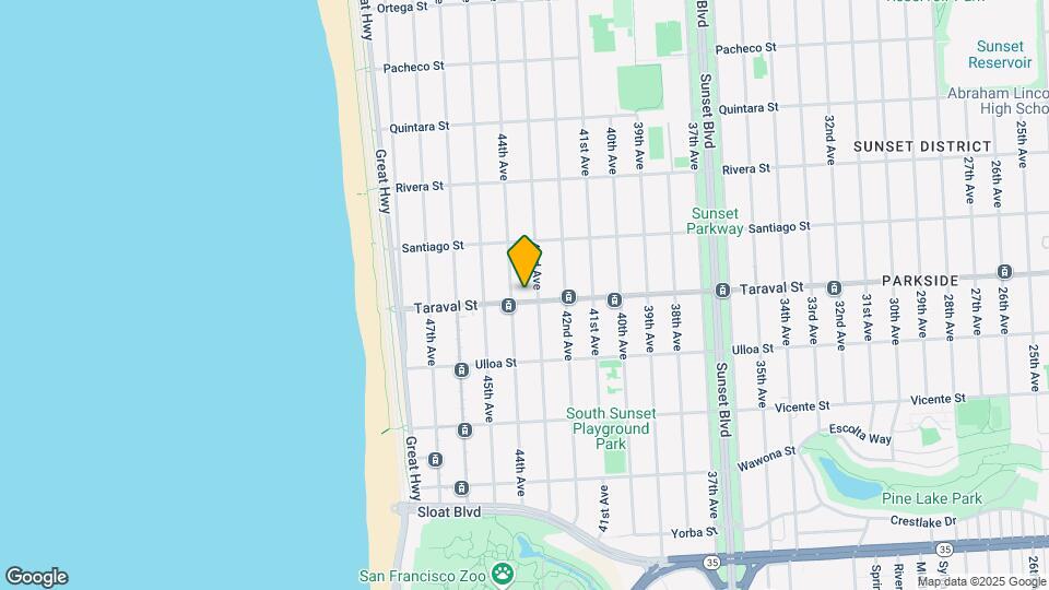 3312-3320 Taraval St Mapa y Detalles de la Ubicación