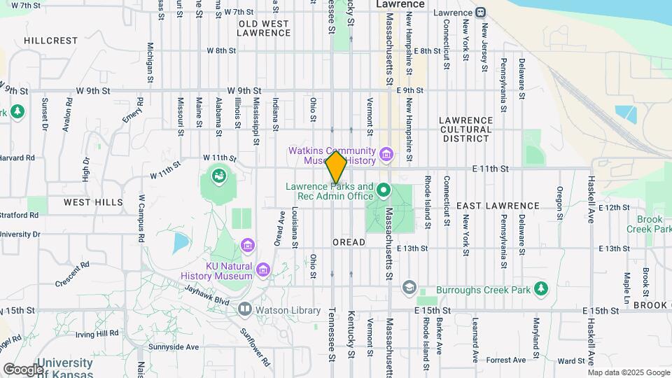 1126 Tennessee St Map and Location Details