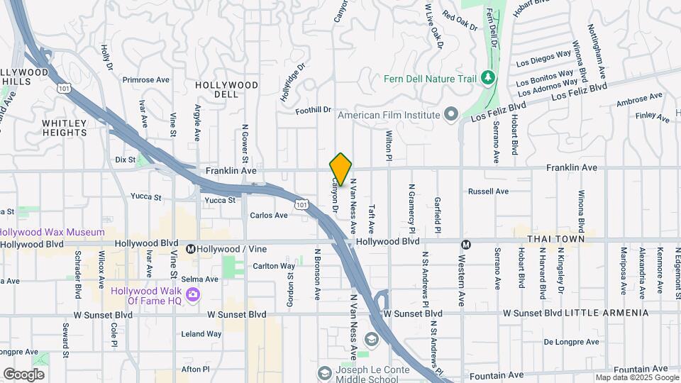 1826 Canyon Dr Mapa y Detalles de la Ubicación