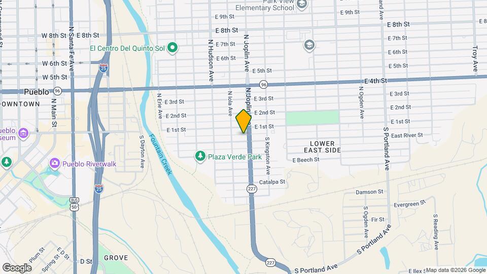 1019 E River St, Unit 2 Map and Location Details