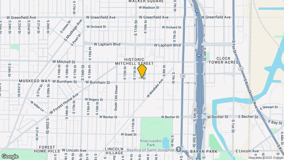1823 S 10th St Map and Location Details