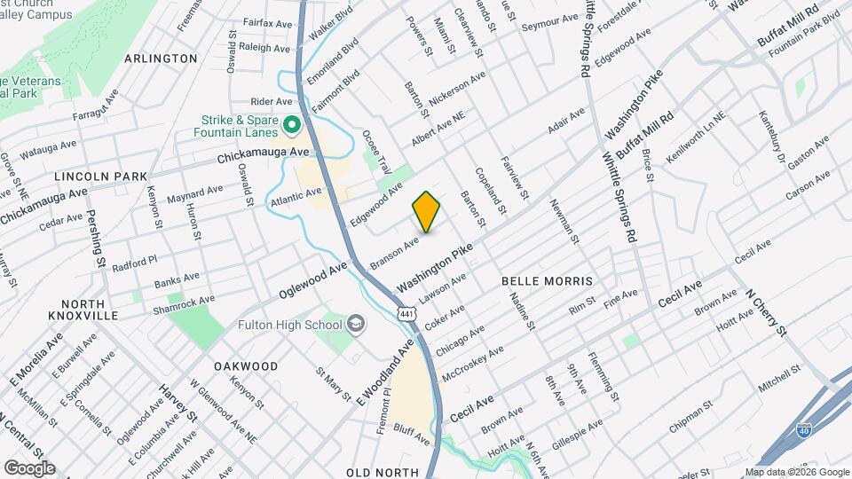 1602 Branson Ave Map and Location Details