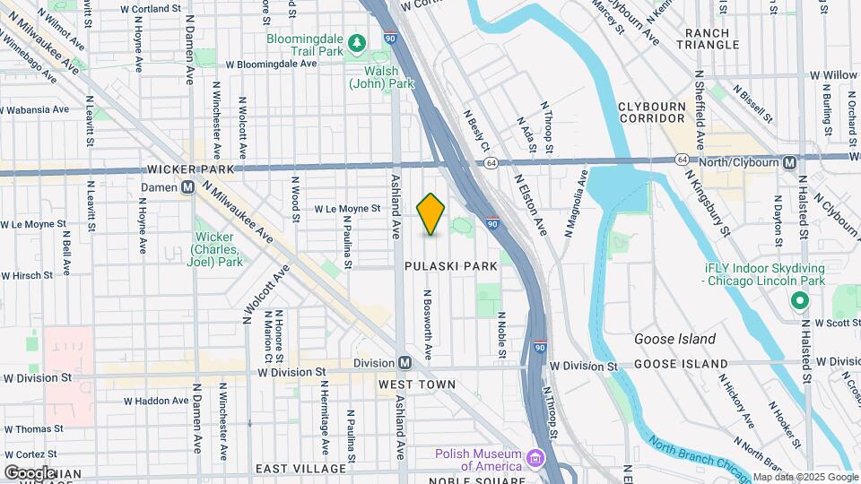 1427 N Bosworth Ave Map and Location Details