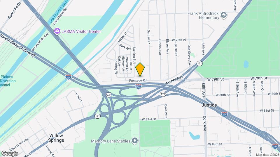 9300 W 79th St Map and Location Details