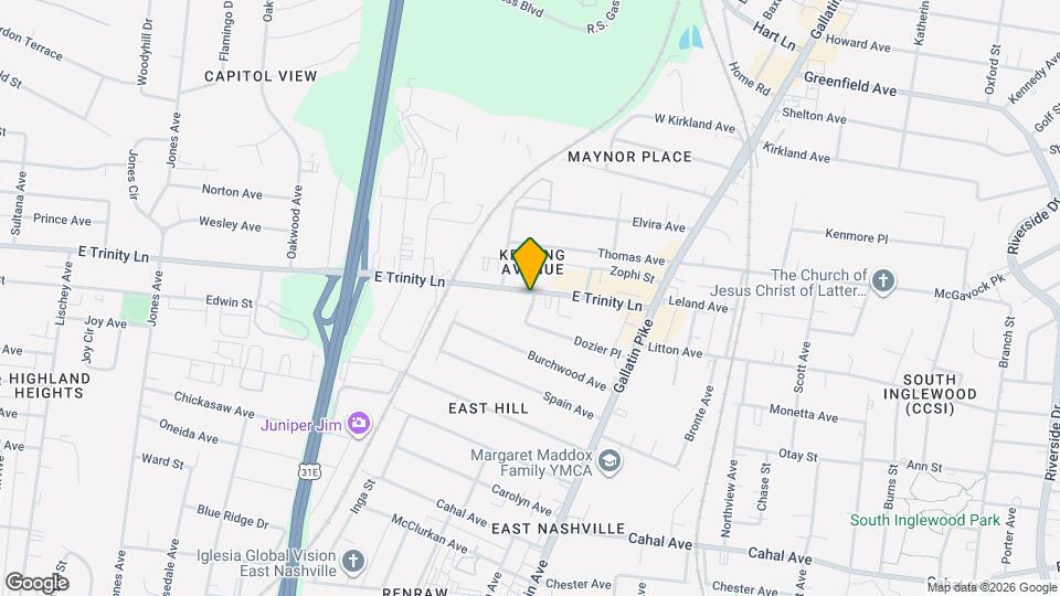 1034 E Trinity Ln Map and Location Details