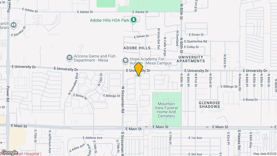 336 N 77th Pl Map and Location Details