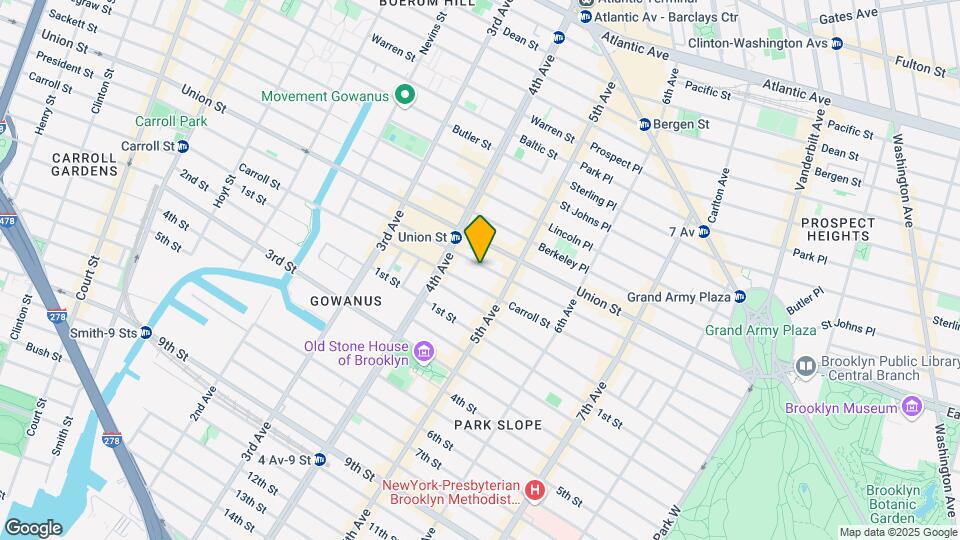 622 President St Mapa y Detalles de la Ubicación