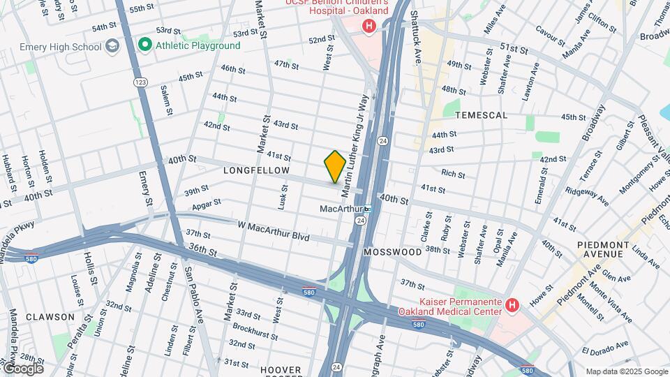 667 40th St Map and Location Details