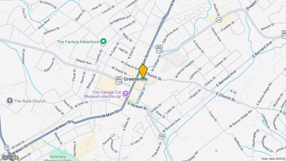 119 E Depot St Mapa y Detalles de la Ubicación