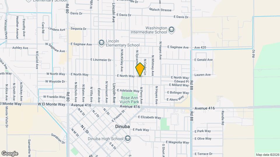 495 N Perry Ave Map and Location Details