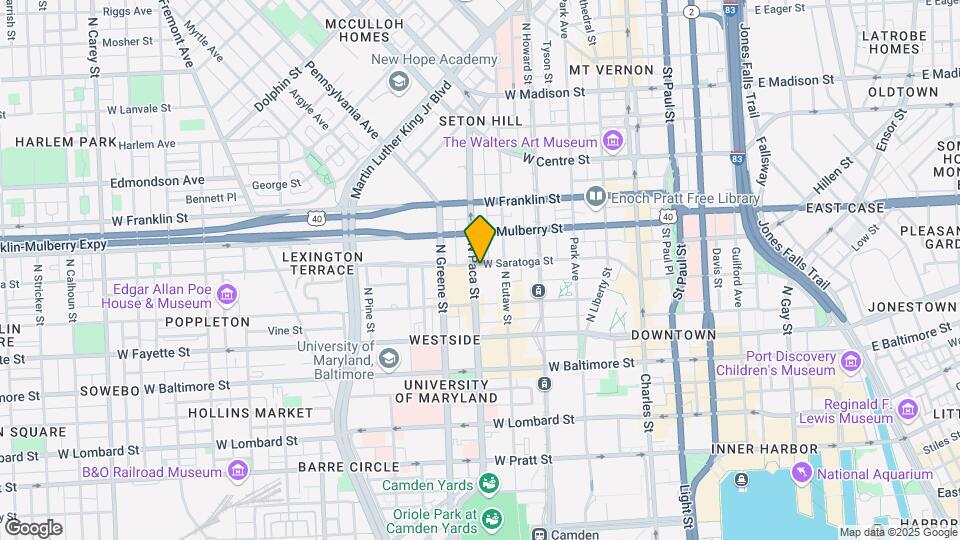 423 W Saratoga St Mapa y Detalles de la Ubicación