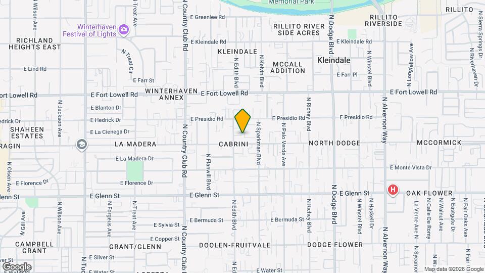 3028 N Edith Blvd Map and Location Details