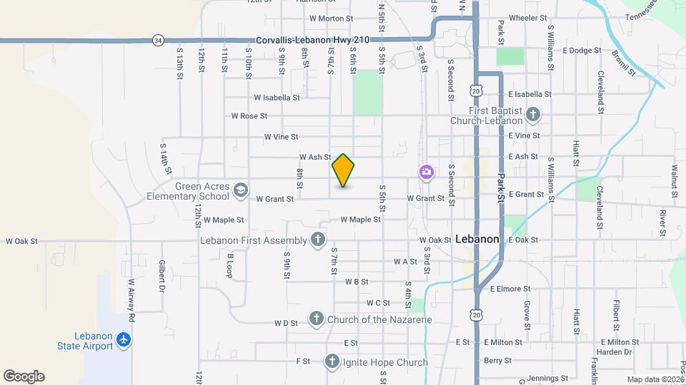 555 W Grant St Map and Location Details