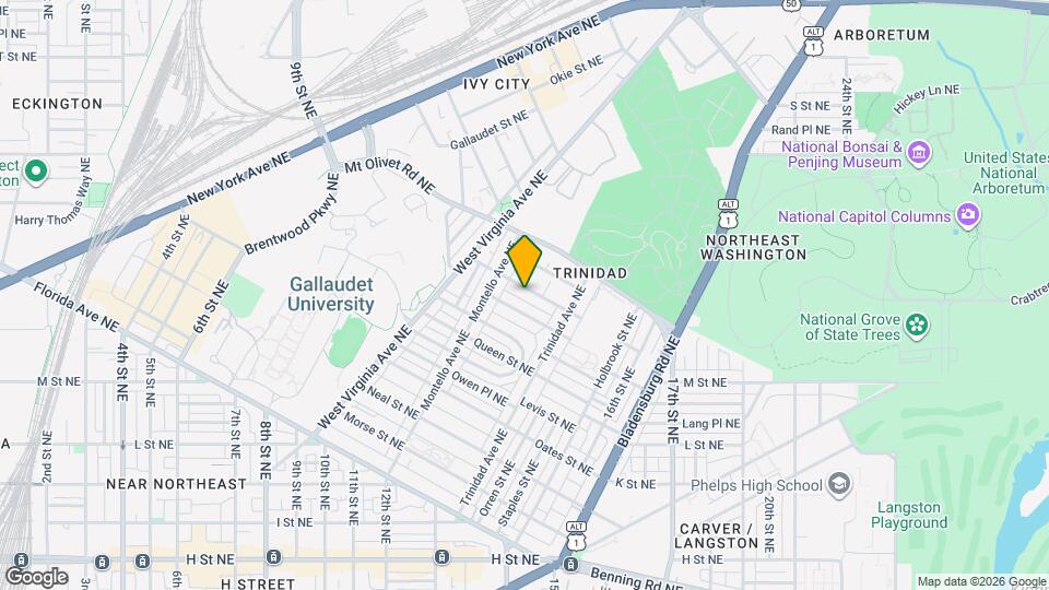 1233 Raum St NE Mapa y Detalles de la Ubicación