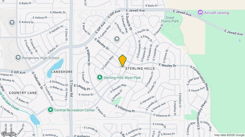 19209 E Dickenson Dr Map and Location Details
