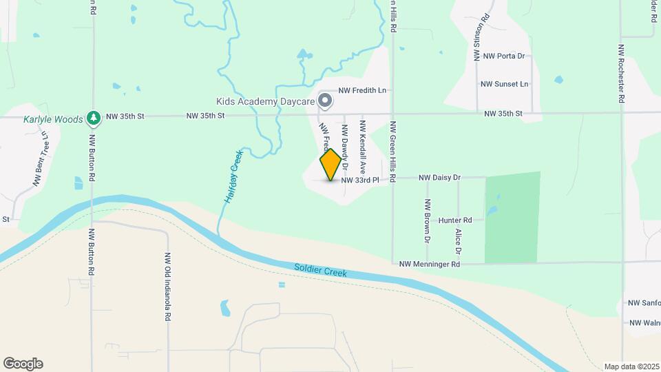 1709 NW 33rd Pl Map and Location Details