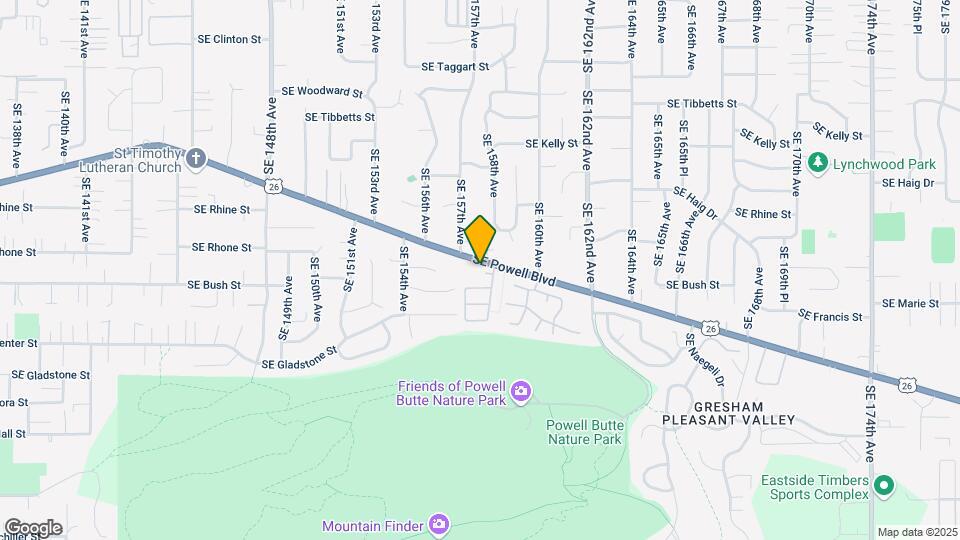 15750 SE Powell Blvd Map and Location Details