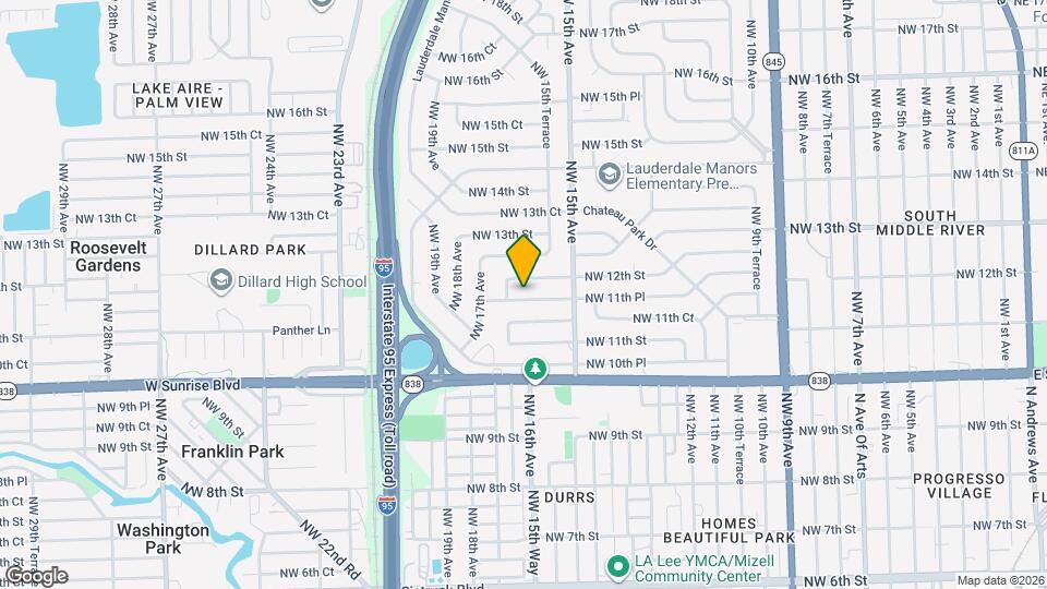 1605 NW 11th Pl Map and Location Details