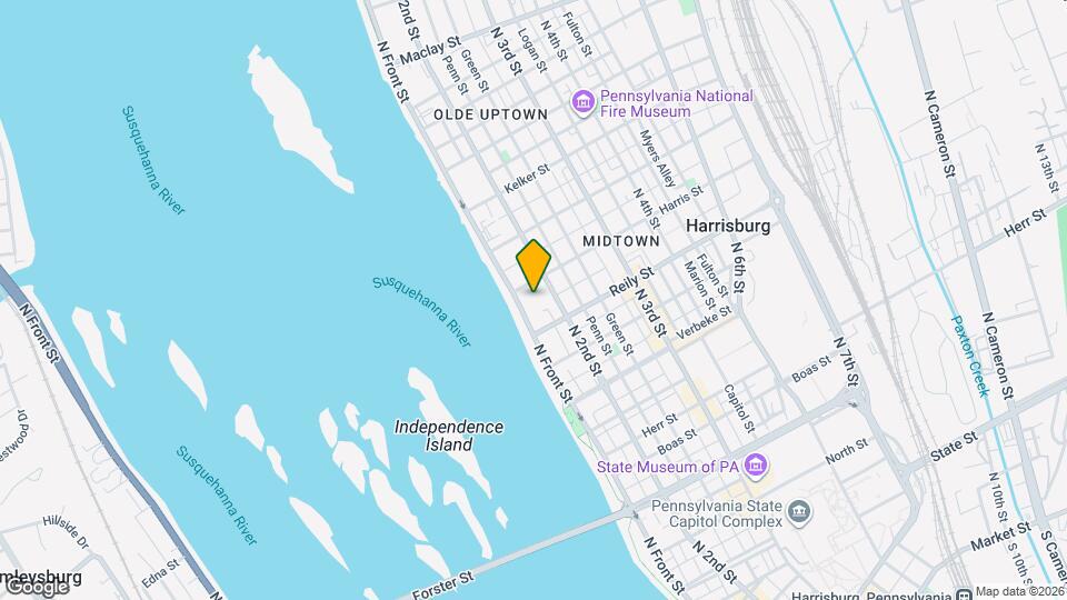 1525 N Front St Map and Location Details