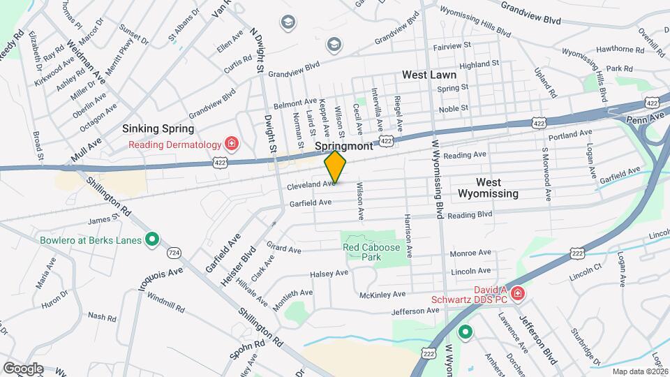 2542 Cleveland Ave Map and Location Details