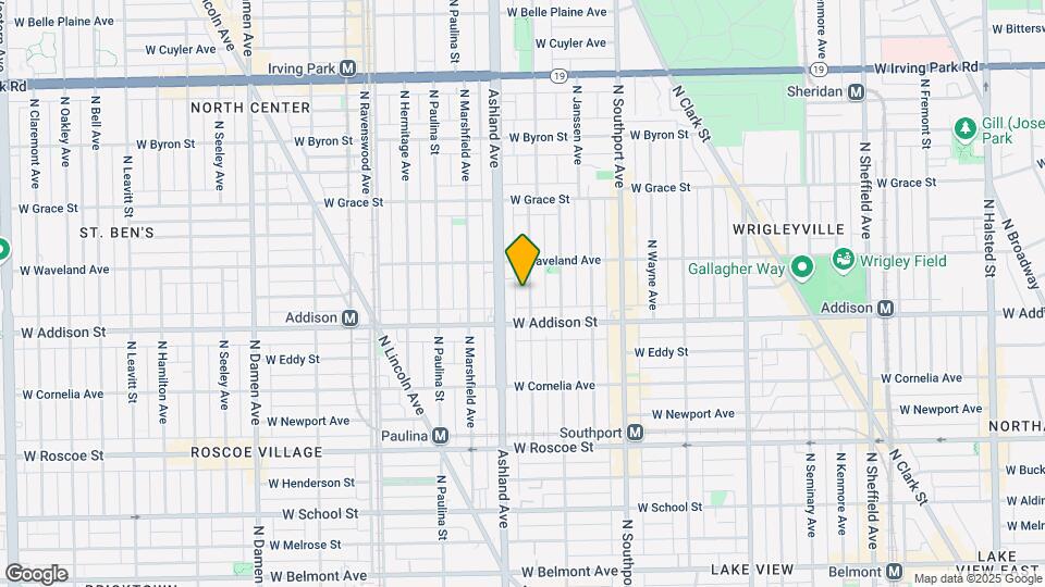 3630 N Bosworth Ave Map and Location Details