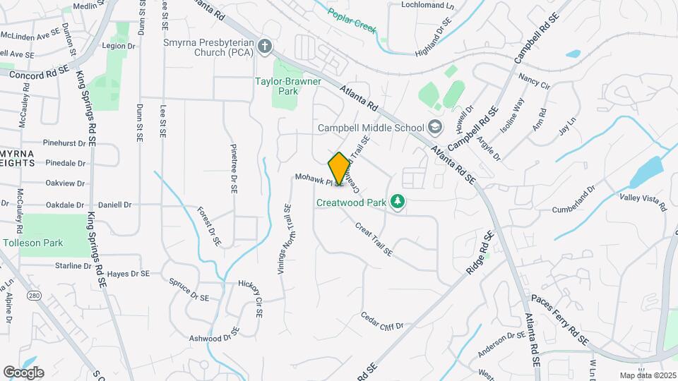 1716 Mohawk Pl SE Map and Location Details