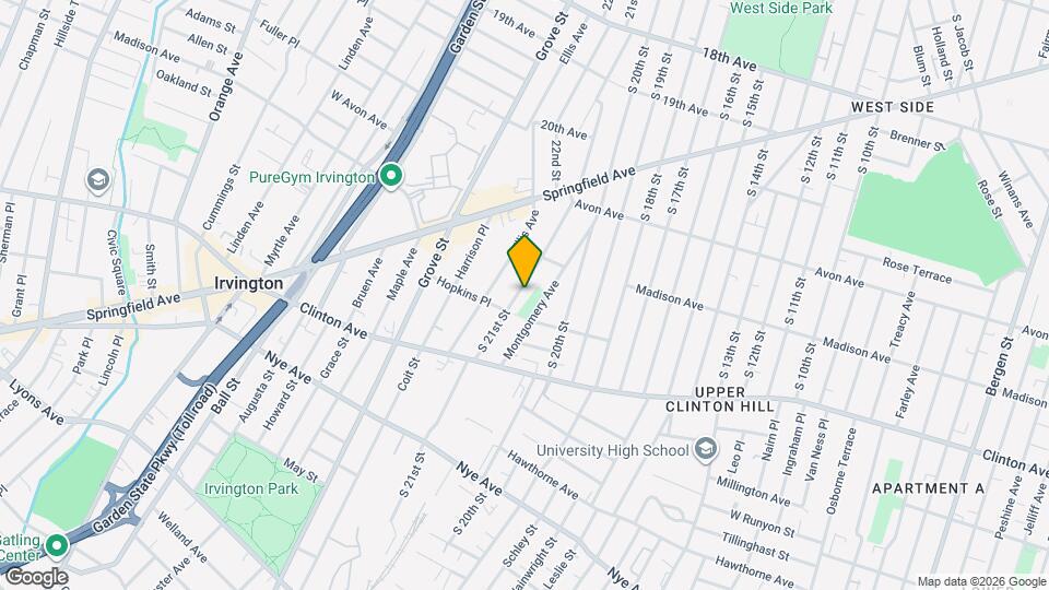 496 S 21st St Map and Location Details