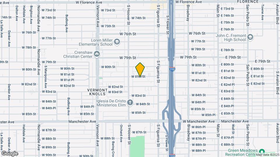 636 W 81st St Map and Location Details