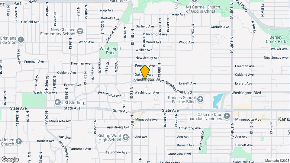 1617 Washington Blvd Map and Location Details