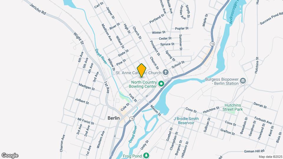 112 Willard St, Unit 1 Bedroom - First Floor Map and Location Details
