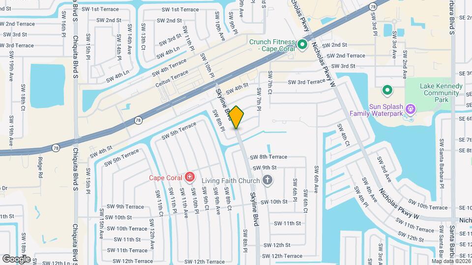 608 Skyline Blvd Map and Location Details