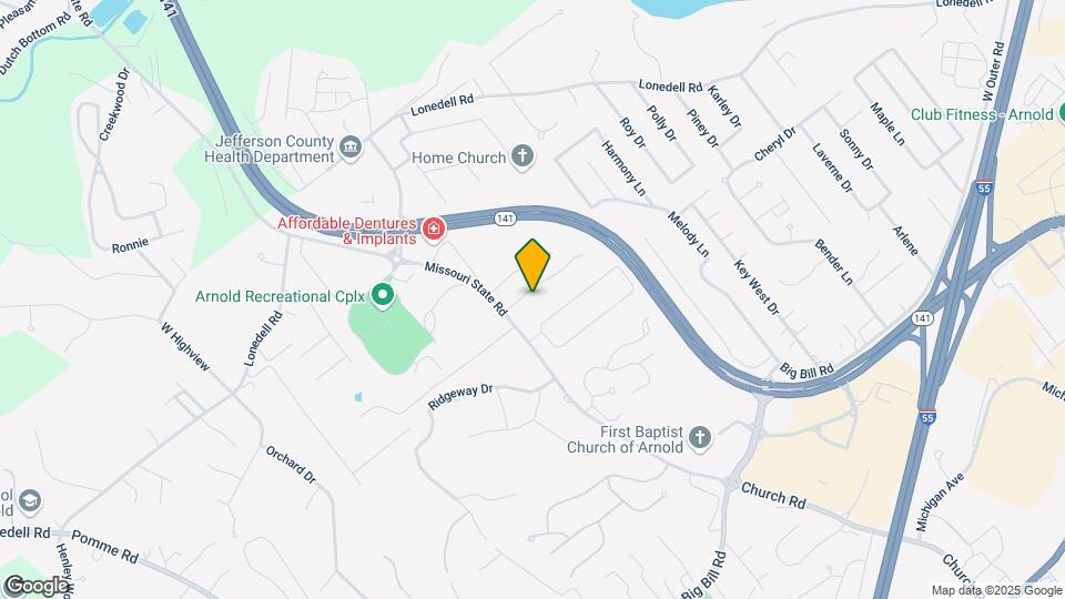 354 Oak Ridge Pkwy Map and Location Details
