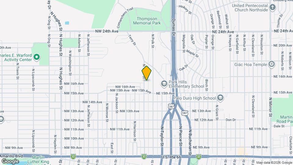 1512 N Tyler St Map and Location Details