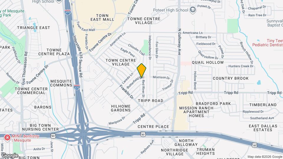 1406 Butterfield Dr Map and Location Details