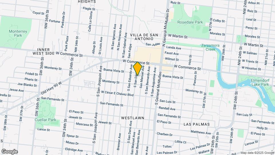 214 S San Dario Ave Map and Location Details