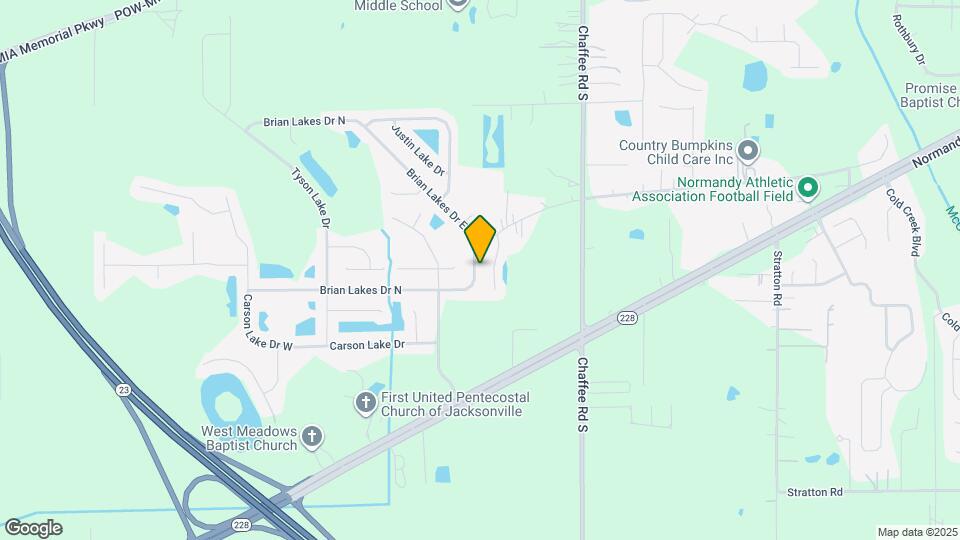 2427 Brian Lakes Dr E Mapa y Detalles de la Ubicación