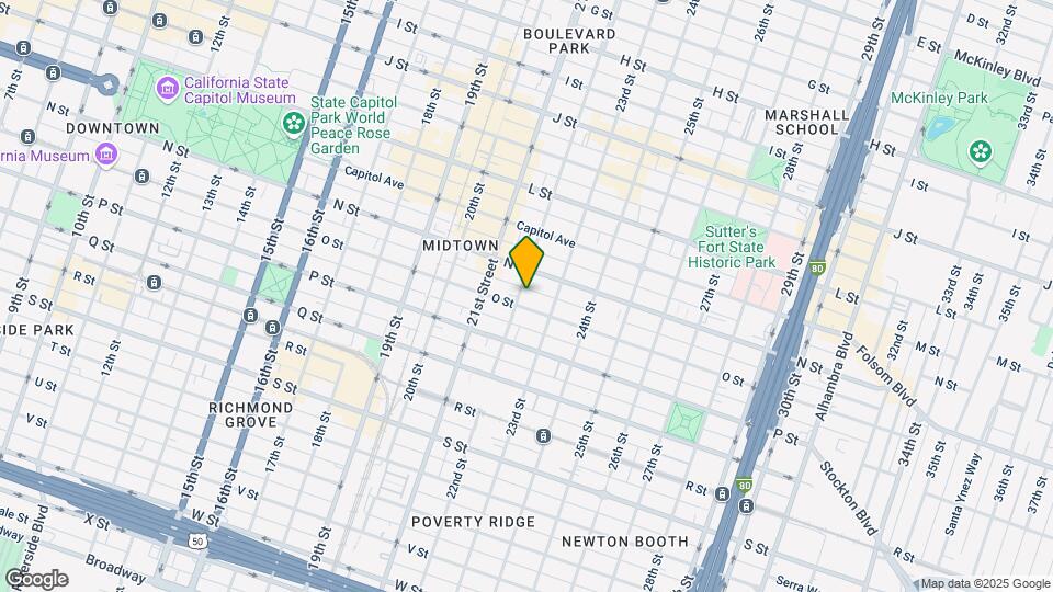 1421 22nd St Map and Location Details